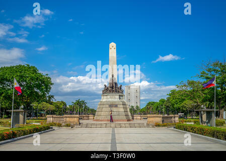 Parc Rizal (Luneta) et Monument Rizal à manille Banque D'Images