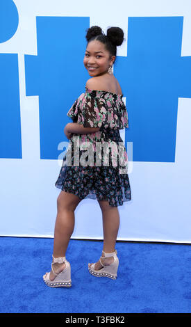 Los Angeles, CA, USA. 8Th apr 2019. Laya DeLeon Hayes, lors de la première de Universal Pictures 'petite' au Regency Village Theatre de Los Angeles, Californie le 8 avril 2019. Credit : Faye Sadou/media/Alamy Punch Live News Banque D'Images