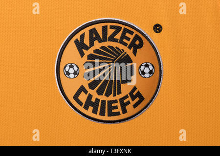 Close up de Kaizer Chiefs jersey. Banque D'Images