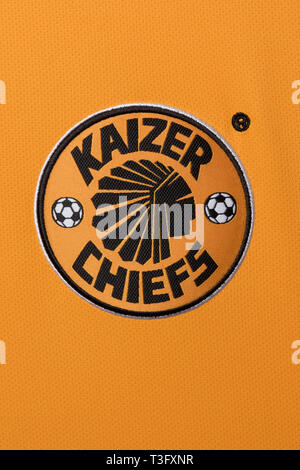 Close up de Kaizer Chiefs jersey. Banque D'Images