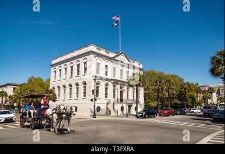 Le bâtiment governative à Charleston, Caroline du Sud, occupe un des quatre coins de la célèbre Loi dans la ville Banque D'Images