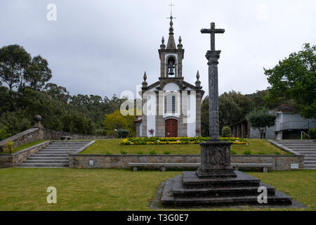 Capela da Senhora do Crasto, Viana do Castelo, Minho, Portugal Banque D'Images