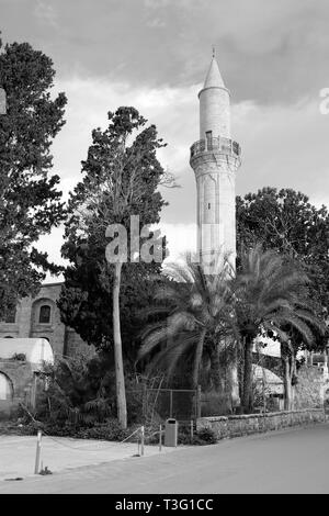 Les Grans Mosquée (Djami Kebir comme il est appelé) à Larnaca, Chypre Banque D'Images