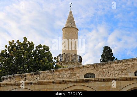 Les Grans Mosquée (Djami Kebir comme il est appelé) à Larnaca, Chypre Banque D'Images