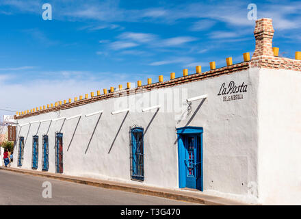 La Posta de Mesilla restaurant situé dans un style des années 1840 adobe hacienda et diligences Butterfield Stage Line pour le dans le Nouveau Mexique. Banque D'Images