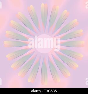 Daisy. Transition des couleurs pastel. Résumé fond avec fleur. Illustration de Vecteur