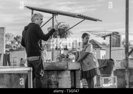 Roma Année : 2018 Mexique / USA Réalisateur : Alfonso Cuaron, Alfonso Cuaron, Yalitza Aparicio Tournage photo Banque D'Images