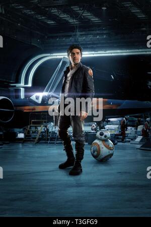 Star Wars : Jedi La Dernière Année : 2017 USA Réalisateur : Rian Johnson Oscar Isaac Poster (clé de l'Art) Banque D'Images