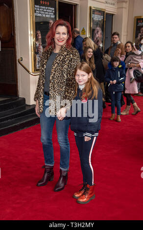 Londres, ANGLETERRE - 09 avril : Lucy Montgomery assiste à la représentation de "Où est Peter Rabbit ?" au Theatre Royal Haymarket le 9 avril 2019 je Banque D'Images