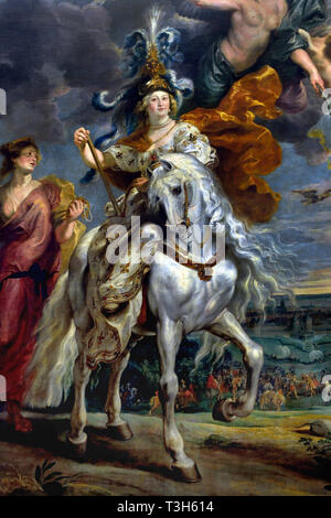 Le Regent : Militant la victoire à Juliers - La Marie de Médicis 1622-1624 Cycle de Peter Paul Rubens commandé par la reine Marie de Médicis, veuve du Roi Henri IV de France, pour le Palais du Luxembourg à Paris, Banque D'Images