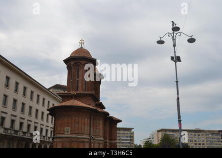 Eglise Cretulescu, Bucarest, Roumanie Banque D'Images