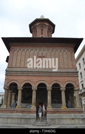 Eglise Cretulescu (Kretzulescu), Bucarest, Roumanie. Une église orthodoxe de l'Est Banque D'Images