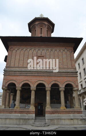 Eglise Cretulescu (Kretzulescu), Bucarest, Roumanie. Une église orthodoxe de l'Est Banque D'Images