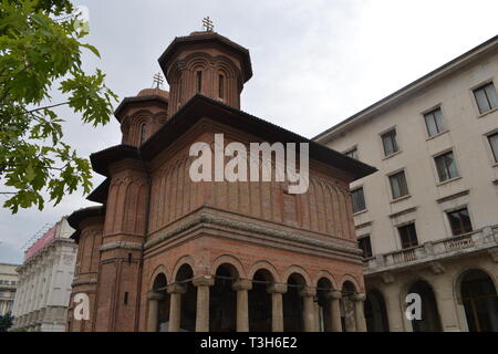 Eglise Cretulescu (Kretzulescu), Bucarest, Roumanie. Une église orthodoxe de l'Est Banque D'Images