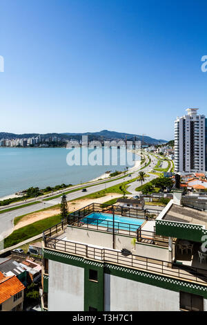 Beira Mar Avenue Continental. Florianopolis, Santa Catarina, Brésil. Banque D'Images