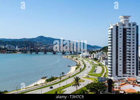 Beira Mar Avenue Continental. Florianopolis, Santa Catarina, Brésil. Banque D'Images