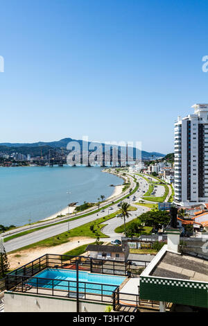 Beira Mar Avenue Continental. Florianopolis, Santa Catarina, Brésil. Banque D'Images