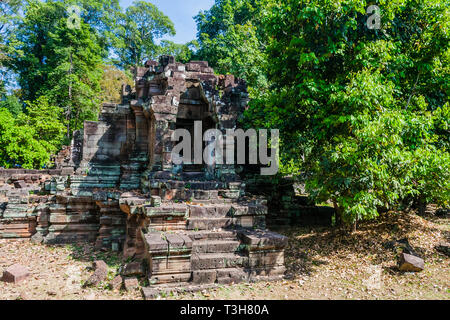 Prasat Suor Prat (12 tours), Angkor Thom, Siem Reap, Cambodge Banque D'Images