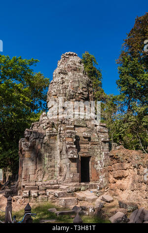 Prasat Suor Prat (12 tours), Angkor Thom, Siem Reap, Cambodge Banque D'Images