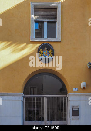 Vérone, Italie - circa 2019 MARS : Pays-Bas consulat Banque D'Images