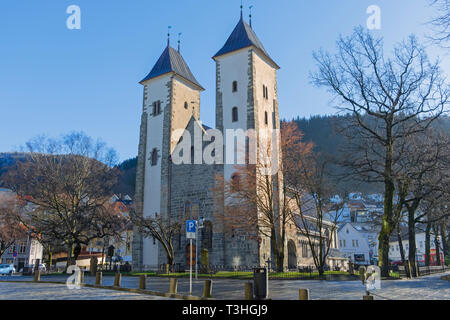 Eglise St Mary Bergen Norvège Banque D'Images