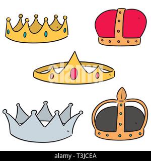 Vector set de couronnes Illustration de Vecteur