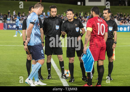 Kogarah, Australie. 10 avr, 2019. Kogarah, Australie. 10 avr 2019. Sydney FC et Shanghai EPOP tirage au sort au cours de l'AFC Champions League match Groupe H FC entre Sydney et Shanghai EPOP à Stade du Jubilé, Kogarah, Australie, le 10 avril 2019. Photo de Peter Dovgan. Usage éditorial uniquement, licence requise pour un usage commercial. Aucune utilisation de pari, de jeux ou d'un seul club/ligue/dvd publications. Credit : UK Sports Photos Ltd/Alamy Live News Crédit : UK Sports Photos Ltd/Alamy Live News Banque D'Images