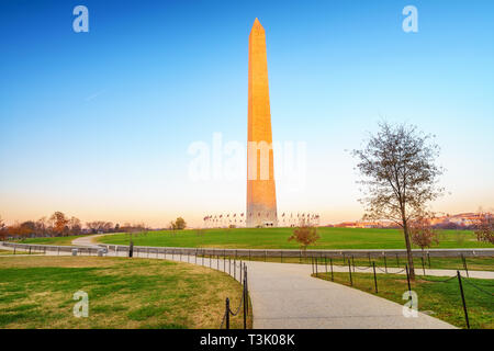 Washington Monument à Washington DC Banque D'Images