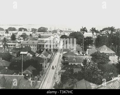 St Vincent Street, Port of Spain, Trinité, 1895. Créateur : Inconnu. Banque D'Images