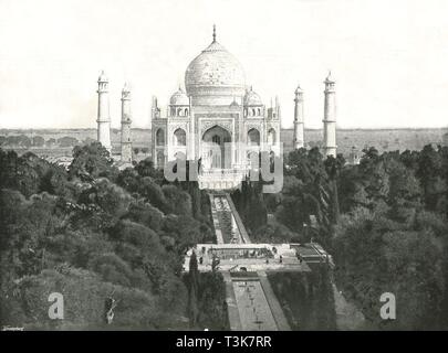 Le Taj Mahal, Agra, Inde, 1895. Créateur : Inconnu. Banque D'Images