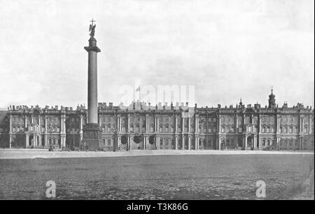 Le Palais d'hiver, St Pétersbourg, Russie, 1895. Créateur : Inconnu. Banque D'Images