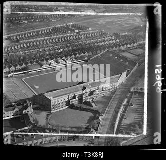 La Villa Du Parc, accueil à Aston Villa Football Club, Birmingham, West Midlands, 951. Organisateur : Aerofilms. Banque D'Images