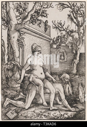 Aristote et Phyllis, 1513. Organisateur : Baldung Grien Baldung (), Hans (1484-1545). Banque D'Images