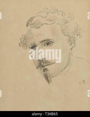 Autoportrait, c. 1853. Organisateur : Pissarro, Camille (1830-1903). Banque D'Images