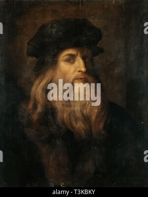 Léonard de Vinci. Organisateur : Leonardo Da Vinci, Disciple . Banque D'Images