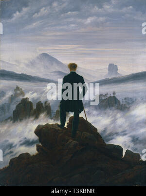 Wanderer, au-dessus de la mer de brouillard, c. 1817. Organisateur : Friedrich, Caspar David (1774-1840). Banque D'Images