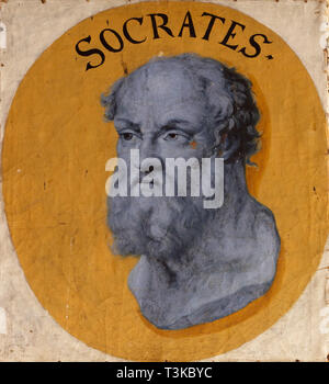 Socrate, c. 1670. Créateur : Joachim von Sandrart, (1606-1688),. Banque D'Images