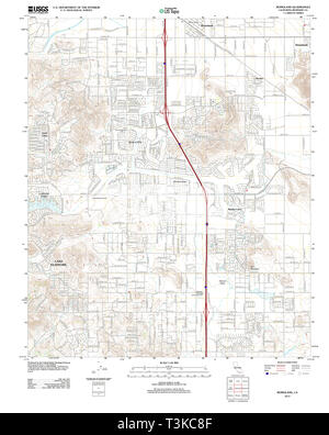 Carte TOPO USGS Californie CA Romoland 20120516 Restauration TM Banque D'Images