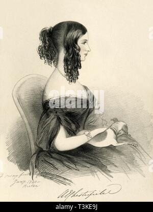 "La Comtesse de Chesterfield', 1833. Créateur : Richard James Lane. Banque D'Images