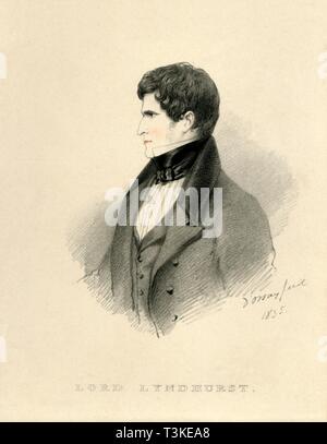 'Lord Lyndhurst', 1835. Créateur : Richard James Lane. Banque D'Images