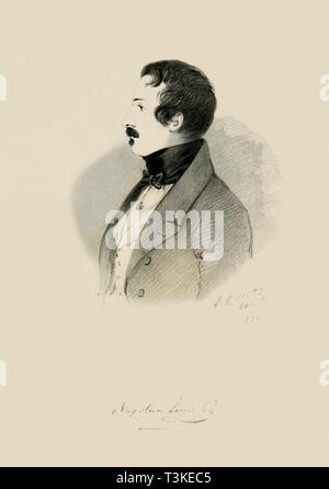 Louis Napoléon Bonaparte, 1839. Créateur : Alfred d'Orsay. Banque D'Images