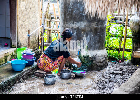 Le village Sasak Ende dans Venice, Italy, Europe Banque D'Images