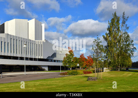 Finlandia Hall, lieu d'événements et de congrès dans le centre de Helsinki, le Toolonlahti Bay, a été achevée en 1971 Banque D'Images