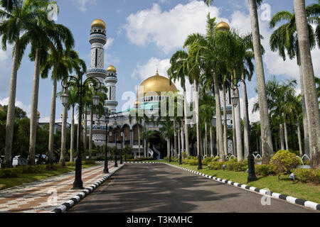 Jame'Asr Hassanil Bolkiah Mosque', Bandar Seri Begawan, Sultanat de Brunei Banque D'Images