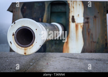 La Scala embrasure de la batterie au-dessus de la base navale sud-africain de Simons Town dans la région de Western Cape, près de Cape Town Banque D'Images