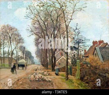 Camille PISSARRO (1830 1903) Louveciennes Route de Saint Germain - Collection Privée 1870 Banque D'Images