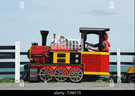 Courtown, Irlande - 23 août 2017. Petit train touristique dans le cadre de l'animation dans le comté de Wexford, Irlande Banque D'Images