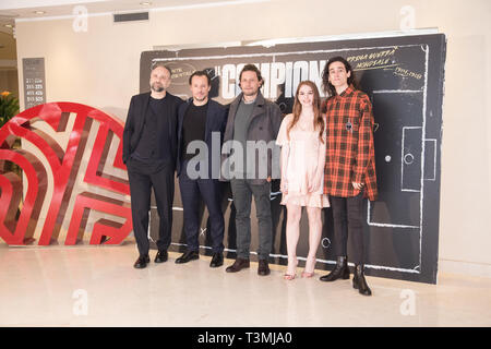 Roma, Italie. 10 avr, 2019. Au cours d'une séance de distribution le film italien 'Il Campione' Credit : Matteo Nardone/Pacific Press/Alamy Live News Banque D'Images