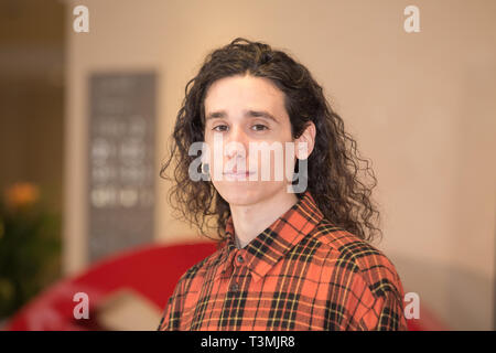 Roma, Italie. 10 avr, 2019. Andrea Carpenzano Photocall du film italien 'Il Campione' Credit : Matteo Nardone/Pacific Press/Alamy Live News Banque D'Images