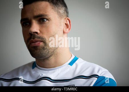 Joueur de Stoke City Jon Walters, photographié à la formation du club sol à Stoke-on-Trent. Walters est né à Moreton, Merseyside et joué pour une variété de clubs y compris la ville de coque, Wrexham et Ipswich Town, avant de signer pour Stoke City en 2010. Il a représenté la République d'Irlande au niveau international. Banque D'Images